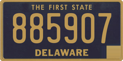 DE license plate 885907