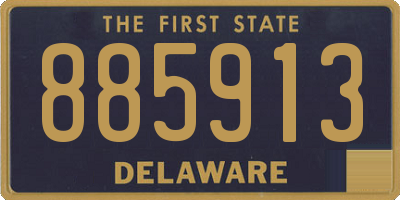 DE license plate 885913