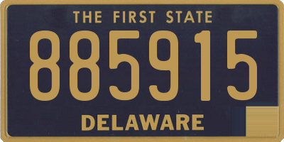 DE license plate 885915