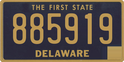 DE license plate 885919