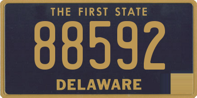 DE license plate 88592