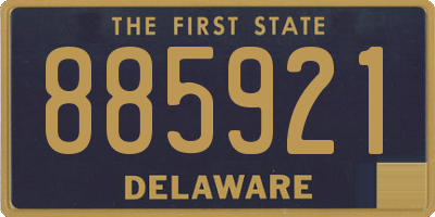 DE license plate 885921