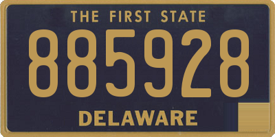 DE license plate 885928