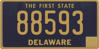 DE license plate 88593