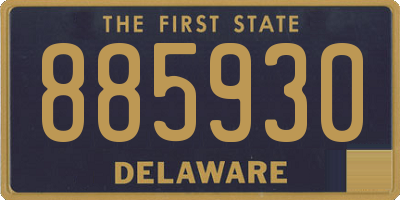 DE license plate 885930