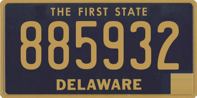 DE license plate 885932