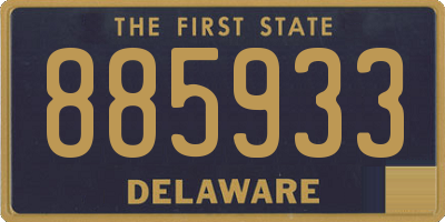 DE license plate 885933