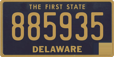 DE license plate 885935