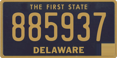 DE license plate 885937