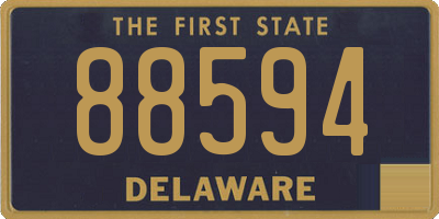 DE license plate 88594