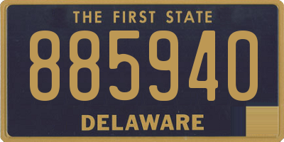 DE license plate 885940