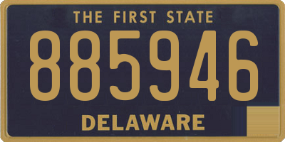 DE license plate 885946