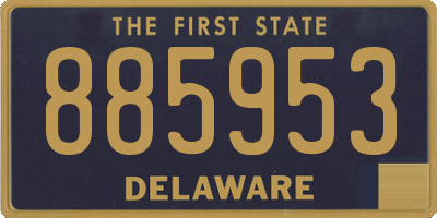 DE license plate 885953