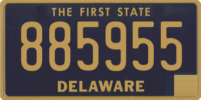 DE license plate 885955