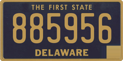 DE license plate 885956
