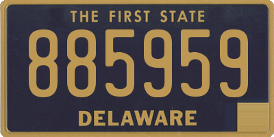DE license plate 885959