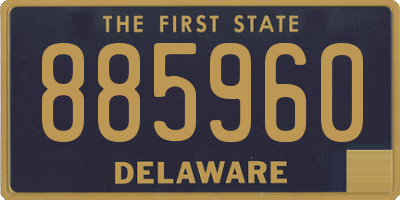 DE license plate 885960