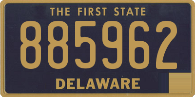 DE license plate 885962