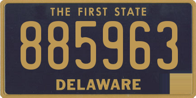 DE license plate 885963