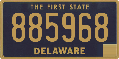 DE license plate 885968