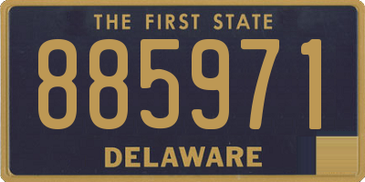 DE license plate 885971