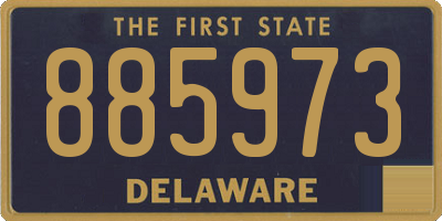 DE license plate 885973
