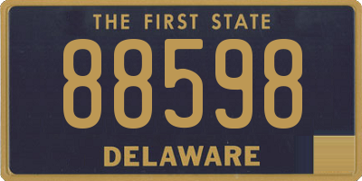 DE license plate 88598