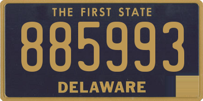 DE license plate 885993