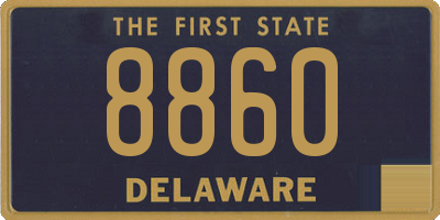 DE license plate 8860