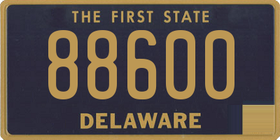 DE license plate 88600
