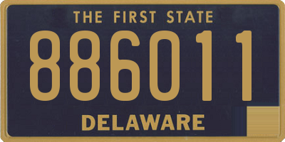 DE license plate 886011