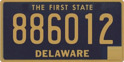 DE license plate 886012