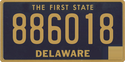 DE license plate 886018
