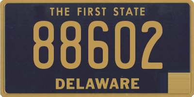 DE license plate 88602