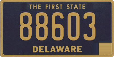 DE license plate 88603
