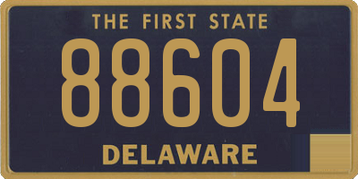 DE license plate 88604