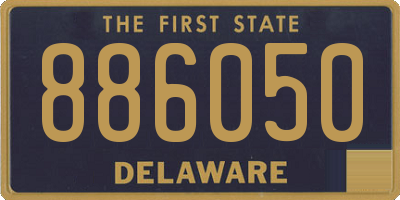 DE license plate 886050