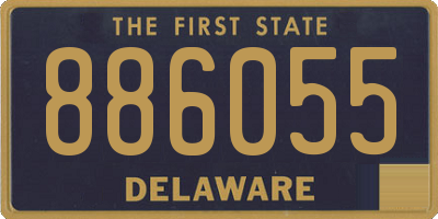 DE license plate 886055