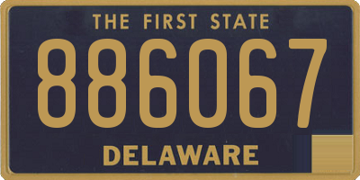 DE license plate 886067