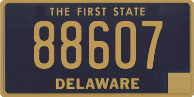 DE license plate 88607