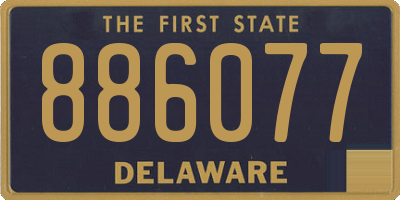 DE license plate 886077
