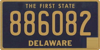DE license plate 886082
