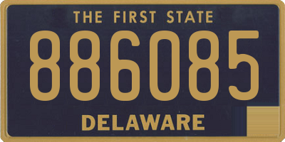 DE license plate 886085