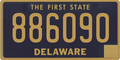 DE license plate 886090