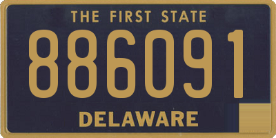 DE license plate 886091