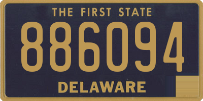 DE license plate 886094