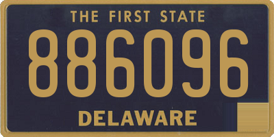 DE license plate 886096
