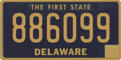 DE license plate 886099