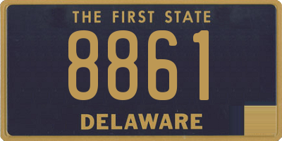 DE license plate 8861