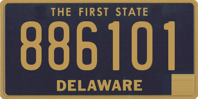 DE license plate 886101